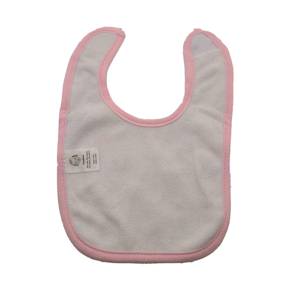 Gerber Baby Girl Terry Bib's 3 Pack - Picture 8 of 9